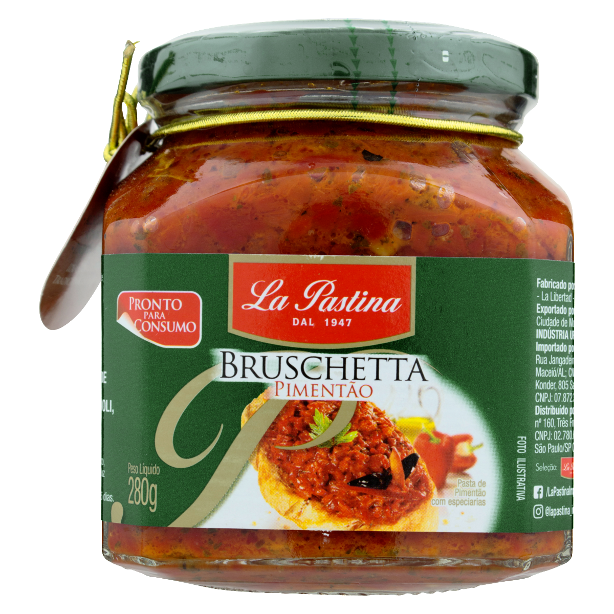 Brusqueta de Pimentão LA PASTINA 280g