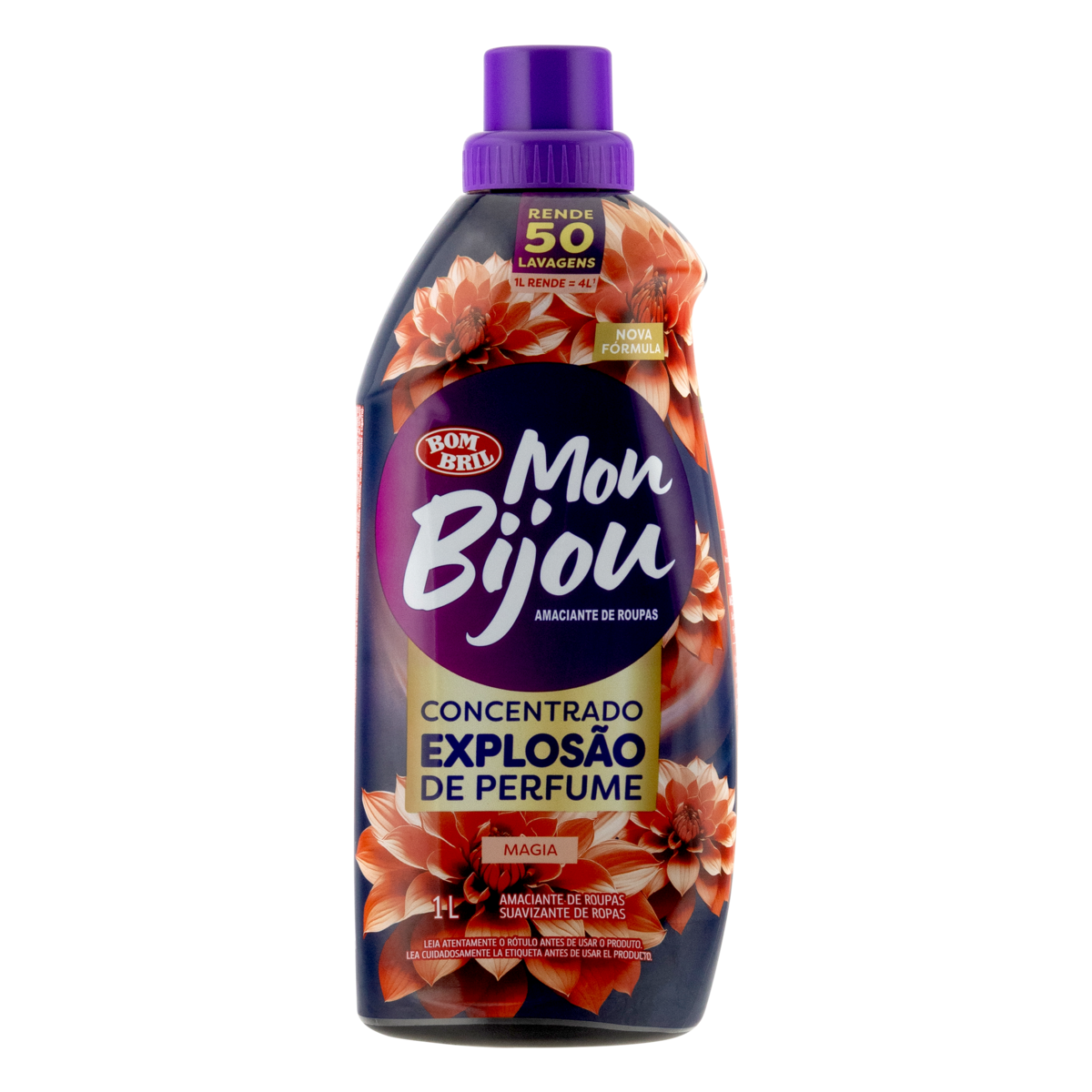 Amaciante de Roupa Concentrado Magia Mon Bijou Explosão de Perfume Frasco 1l