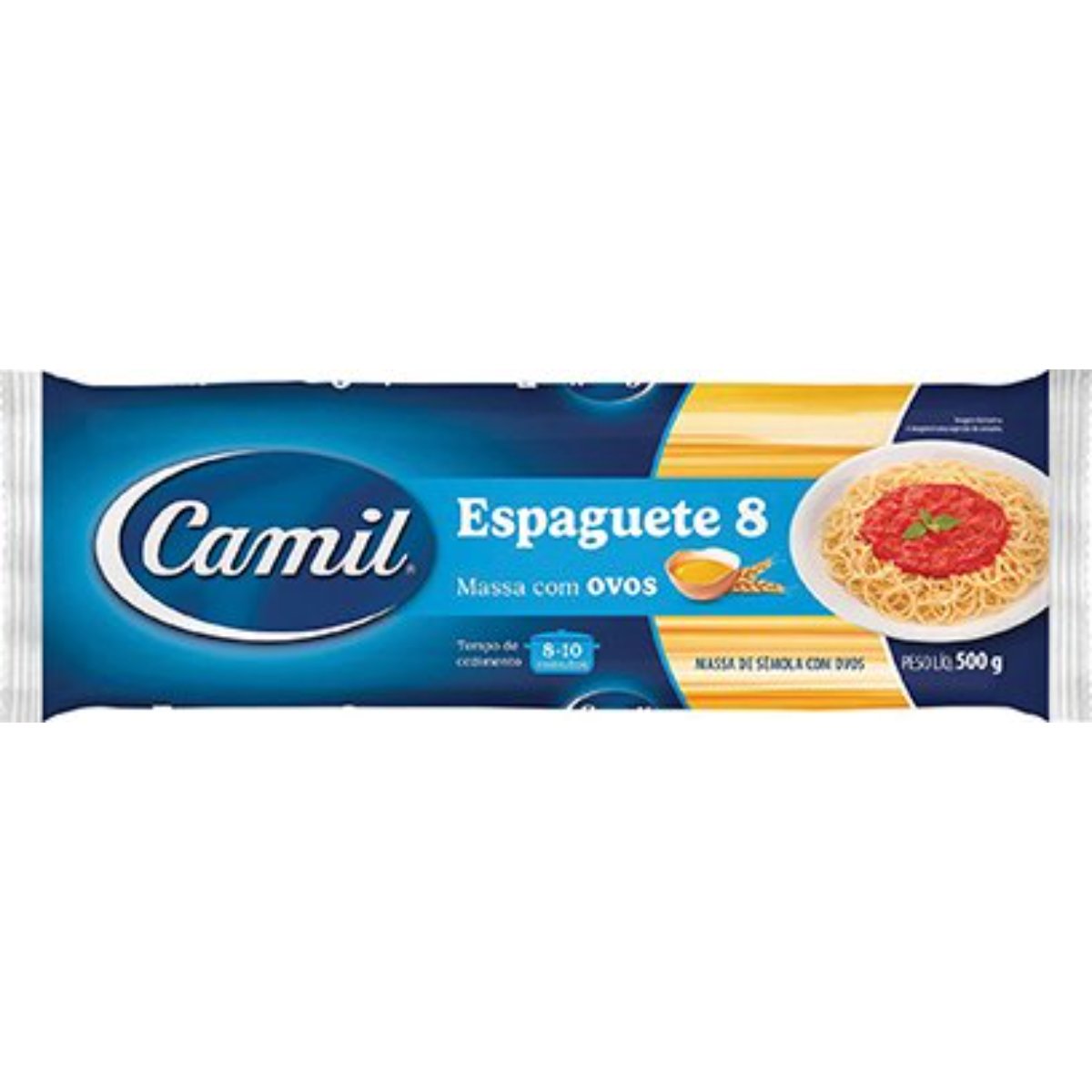 Massa Espaguete 8 Ovos 30x500g Camil