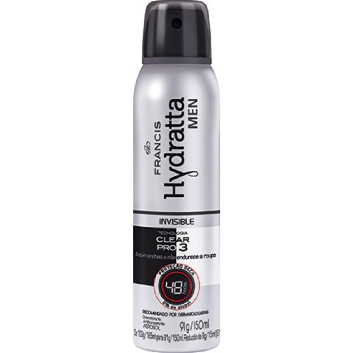 Antitranspirante Aerossol Invisible Francis Men 150ml Spray