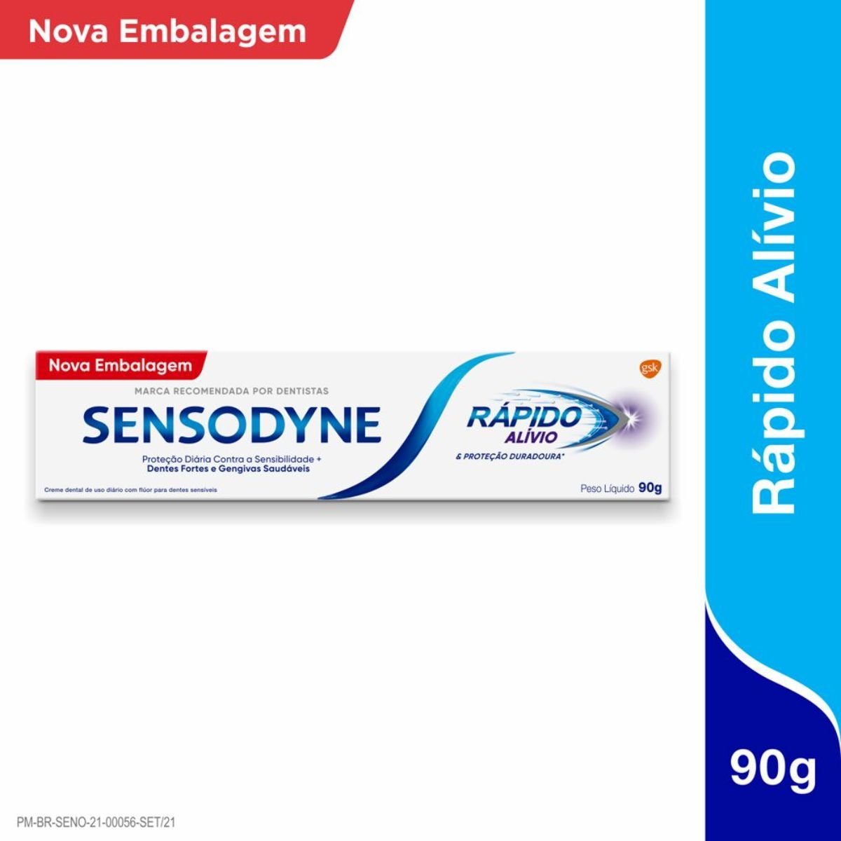 Creme Dental Original Sensodyne Rápido Alívio & Proteção Duradoura Caixa 90g