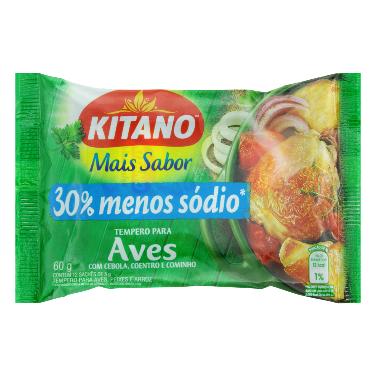 Tempero para Aves, Peixes e Arroz Mais Sabor KITANO 60g