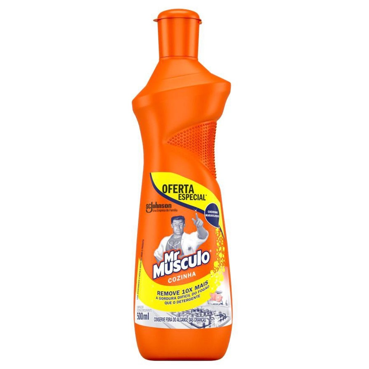 Limpador Desengordurante Cozinha Laranja Mr Músculo Squeeze 500ml Oferta Especial