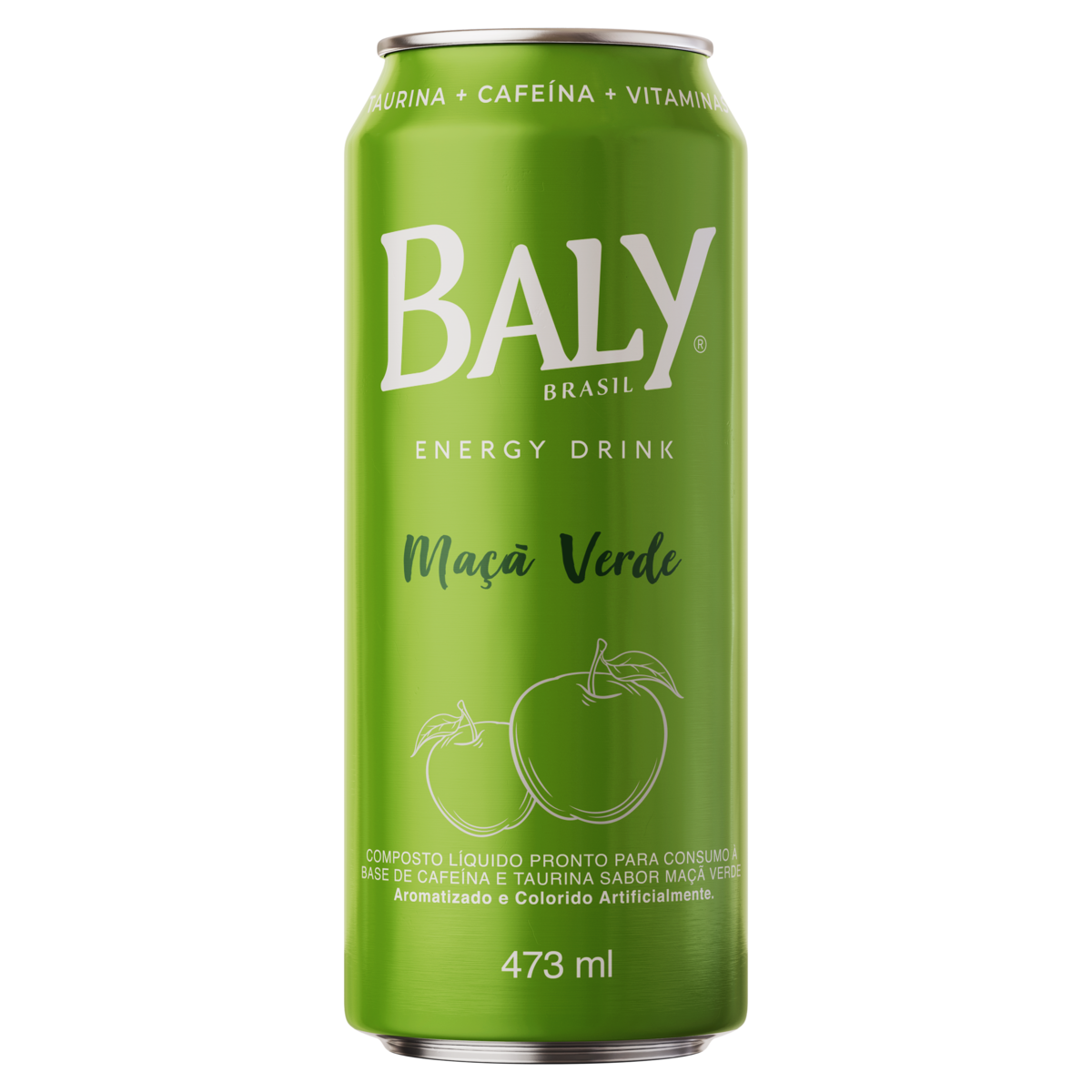 Energético Maçã-Verde Baly Lata 473ml