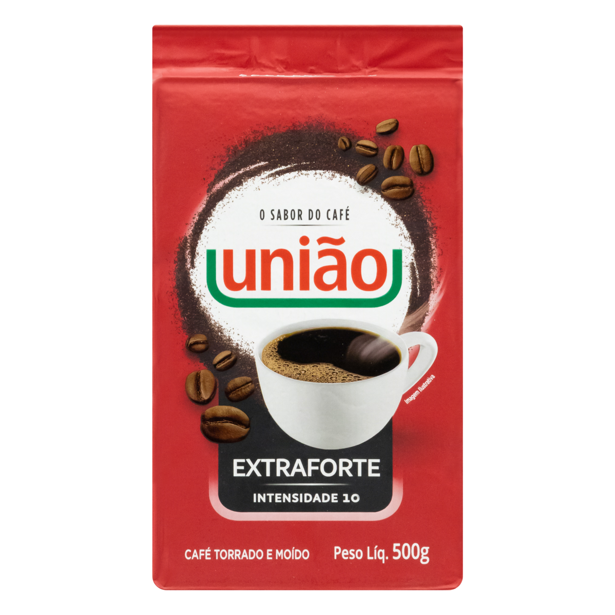 Café Torrado e Moído a Vácuo Extraforte União Pacote 500g