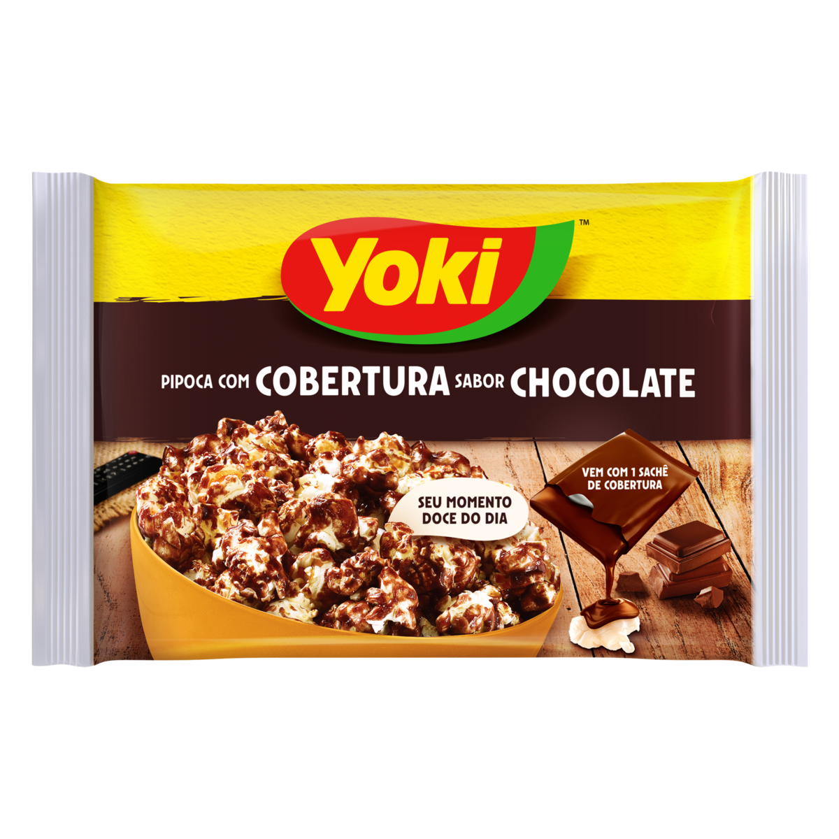 Pipoca para Microondas Coberta com Chocolate YOKI 160g