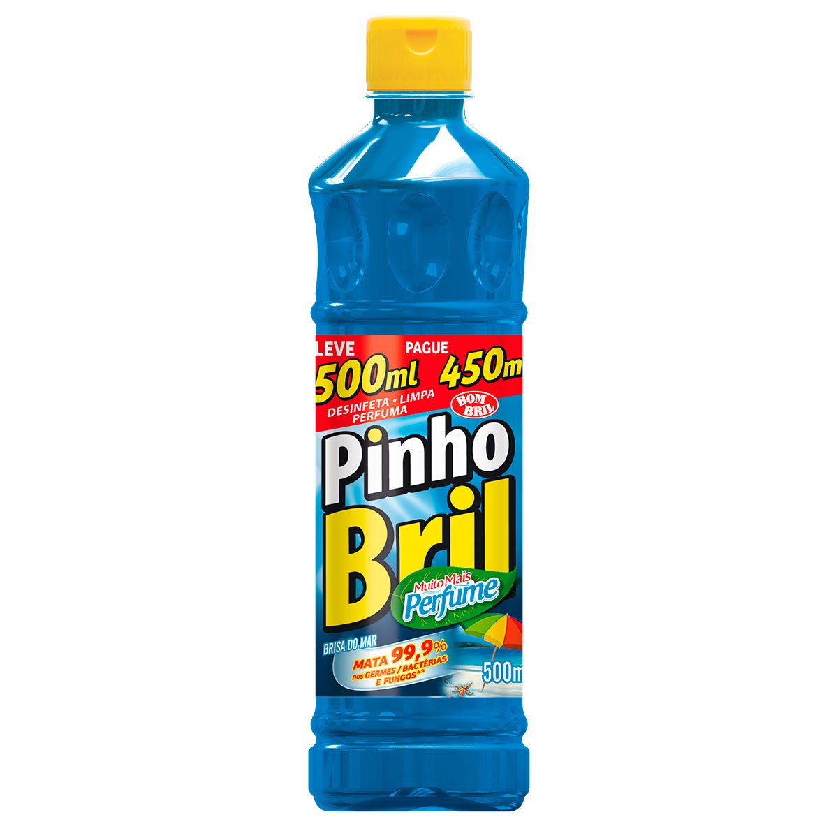 Desinfetante Perfumado Brisa do Mar Pinho Bril Squeeze Leve 500ml Pague 450ml