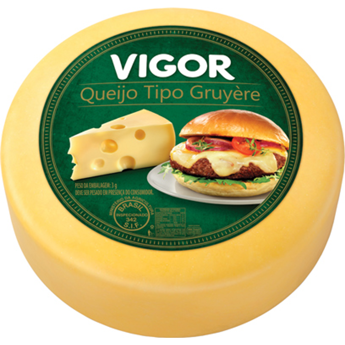 Queijo Gruyere Vigor Pedaço 200g