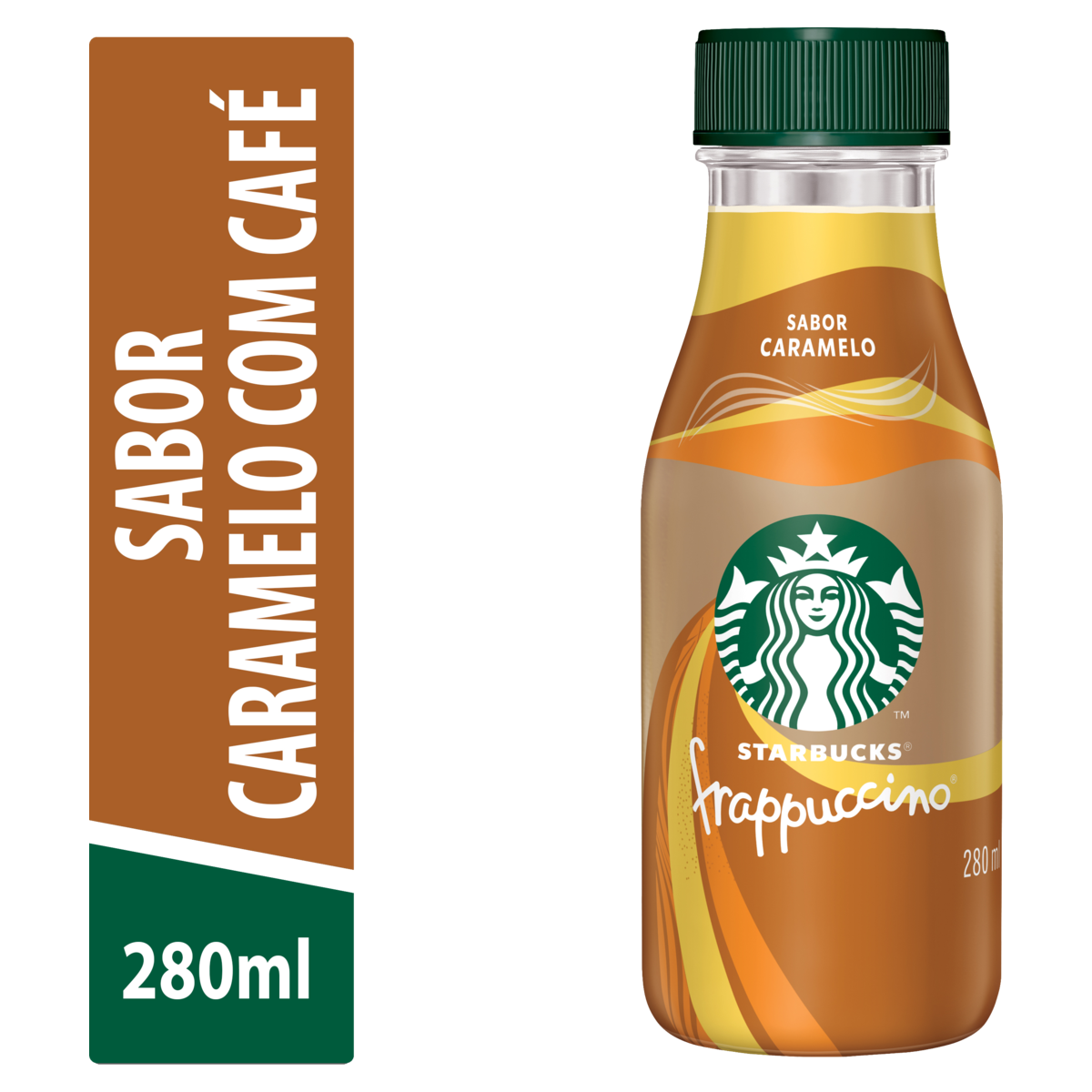Bebida Láctea UHT Caramelo com Café Starbucks Frappuccino Frasco 280ml
