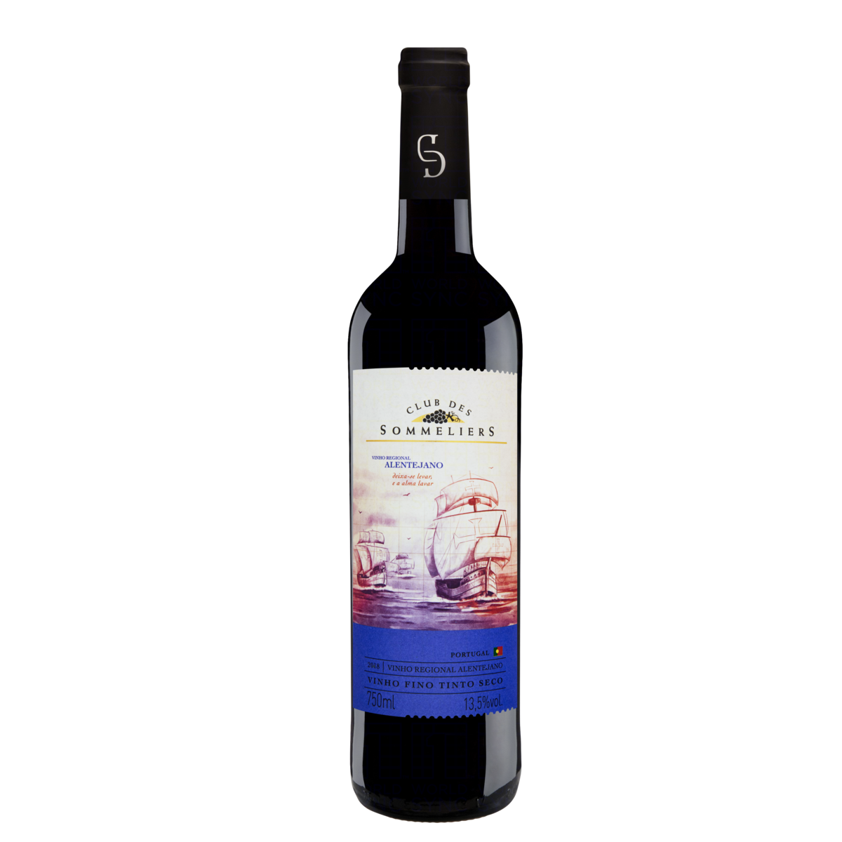 Vinho Tinto Portugues Clube Des Sommeliers Alentejo 750ml