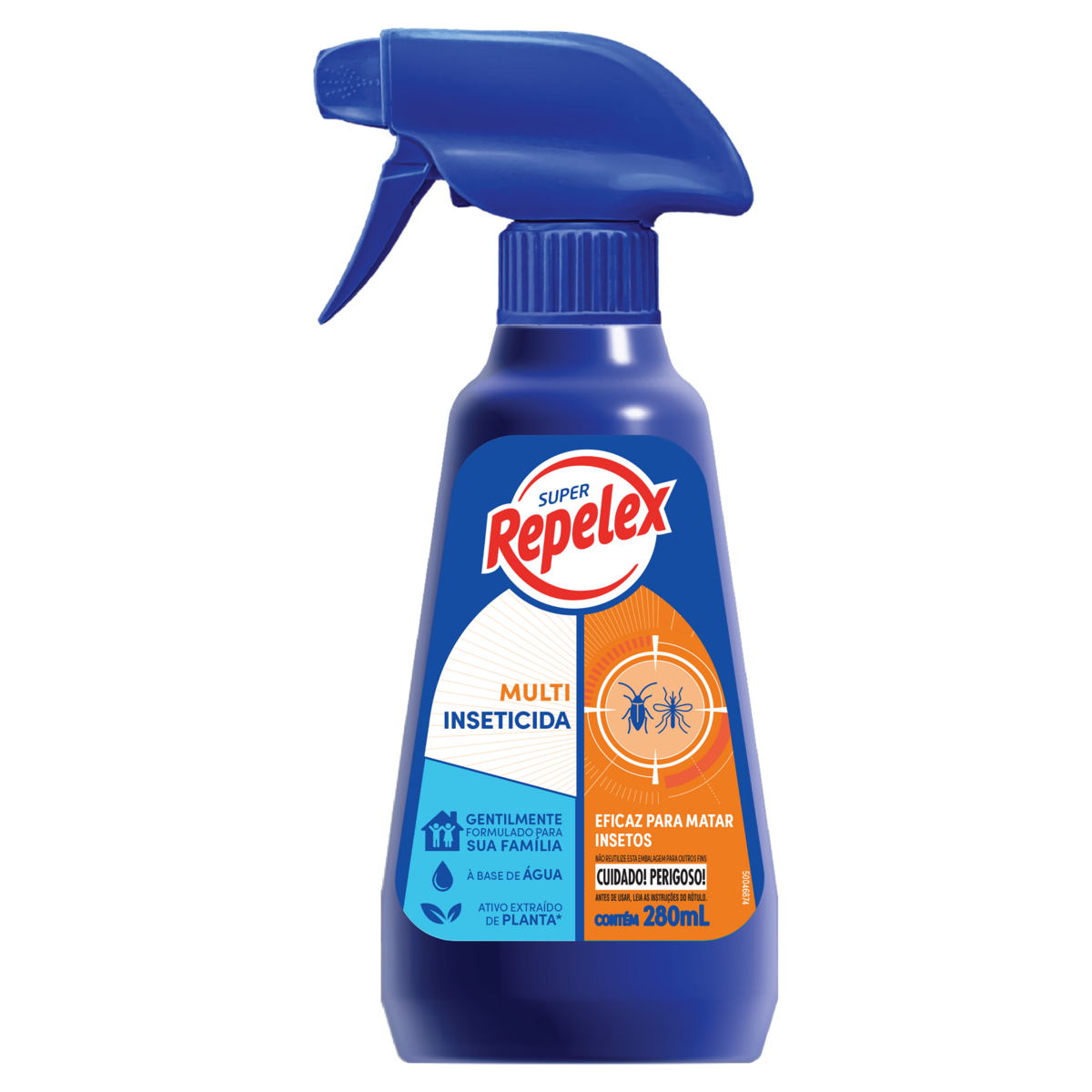 Multi-Inseticida à Base de Água Repelex Frasco 280ml Borrifador
