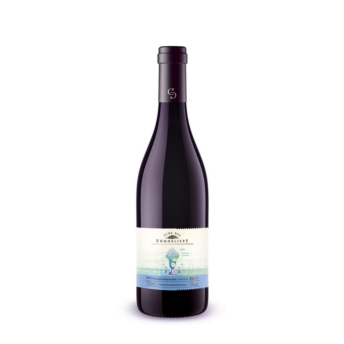 Vinho Tinto Portugues Clube Des Sommeliers Dao 750ml