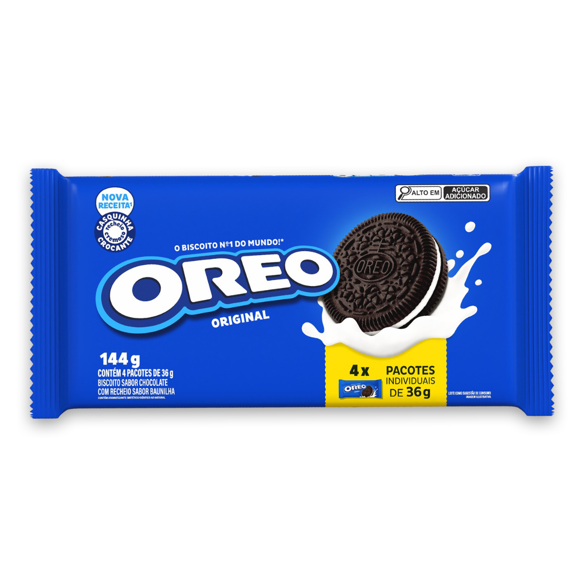 Pack Biscoito Original Batman Oreo Pacote 144g 4 Unidades