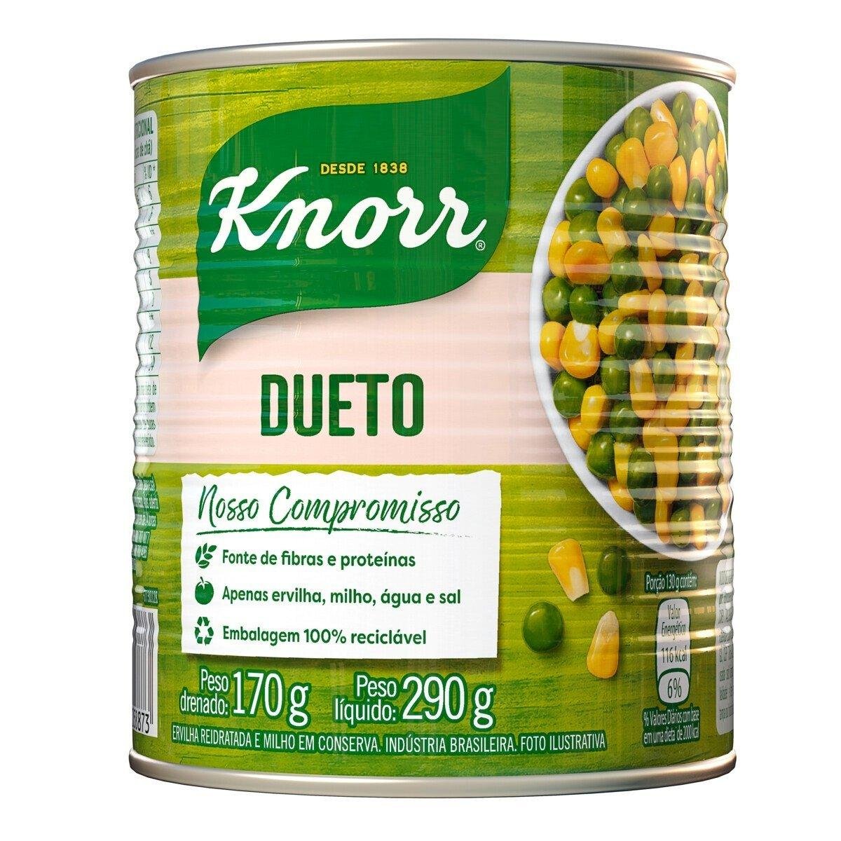 Mix De Ervilha E Milho Em Conserva KNORR Dueto Lata 170g