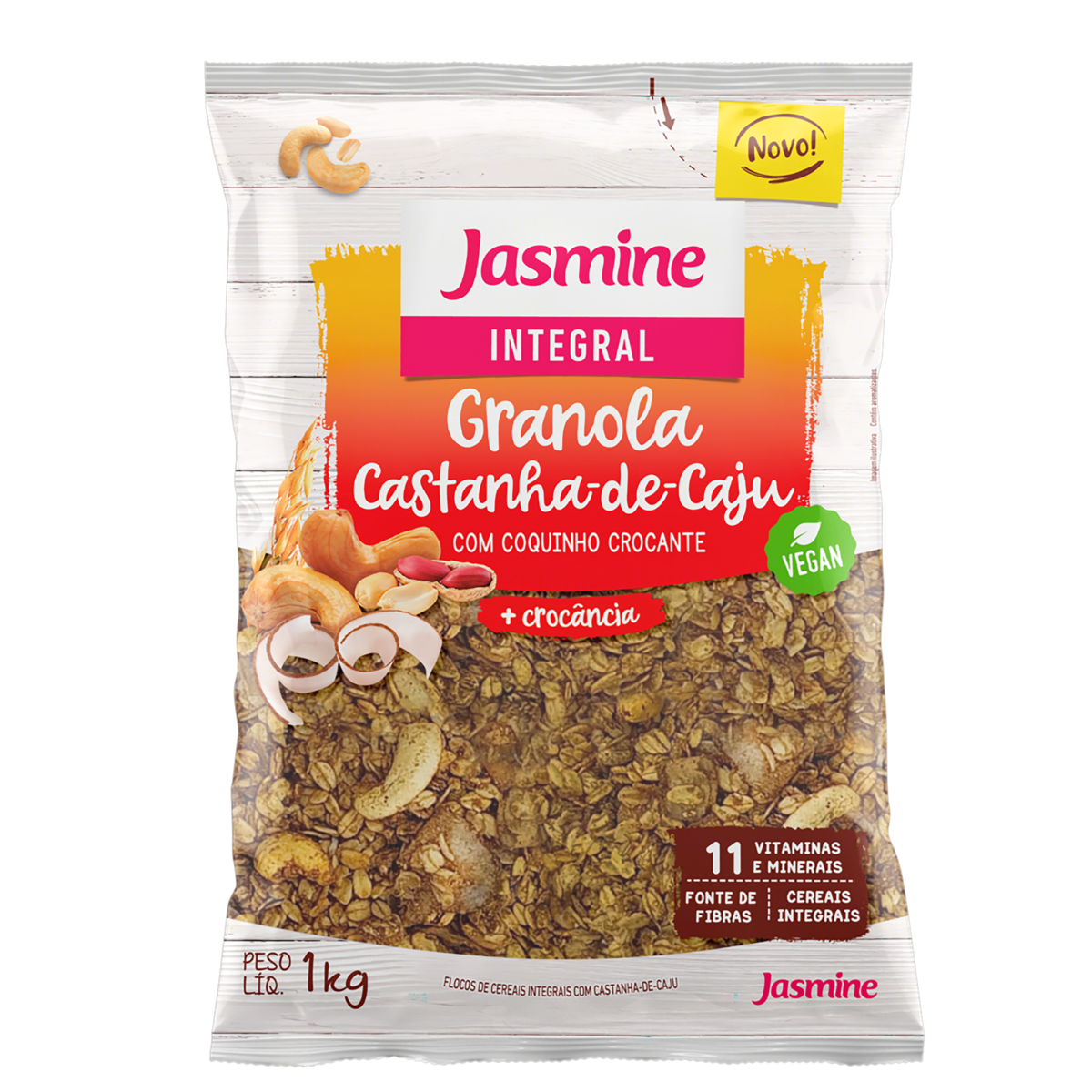 Granola Castanha-de-Caju Jasmine Pacote 1kg