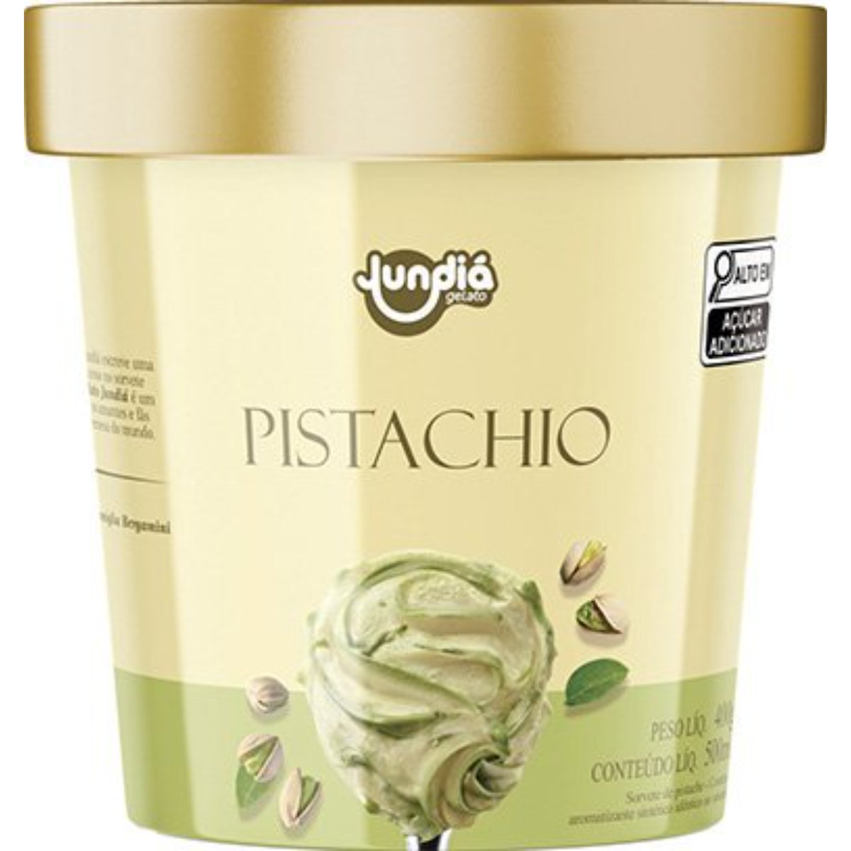 Sorvete Pistachio Jundiá Pote 500ml