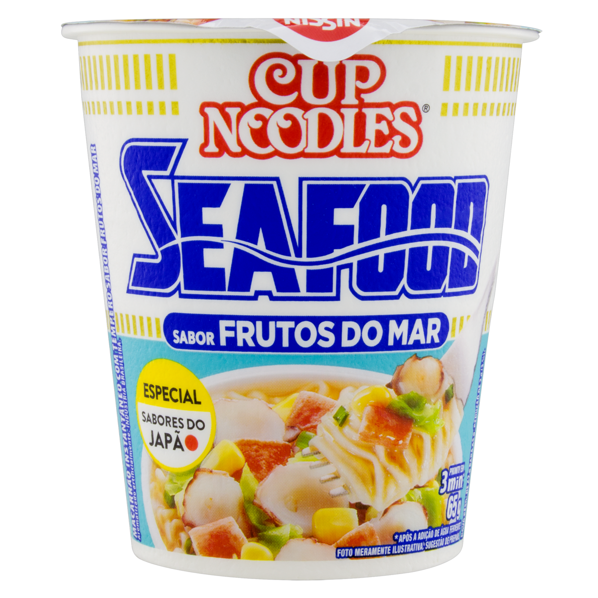 Massa Instantânea Frutos do Mar Nissin Cup Noodles Copo 65g