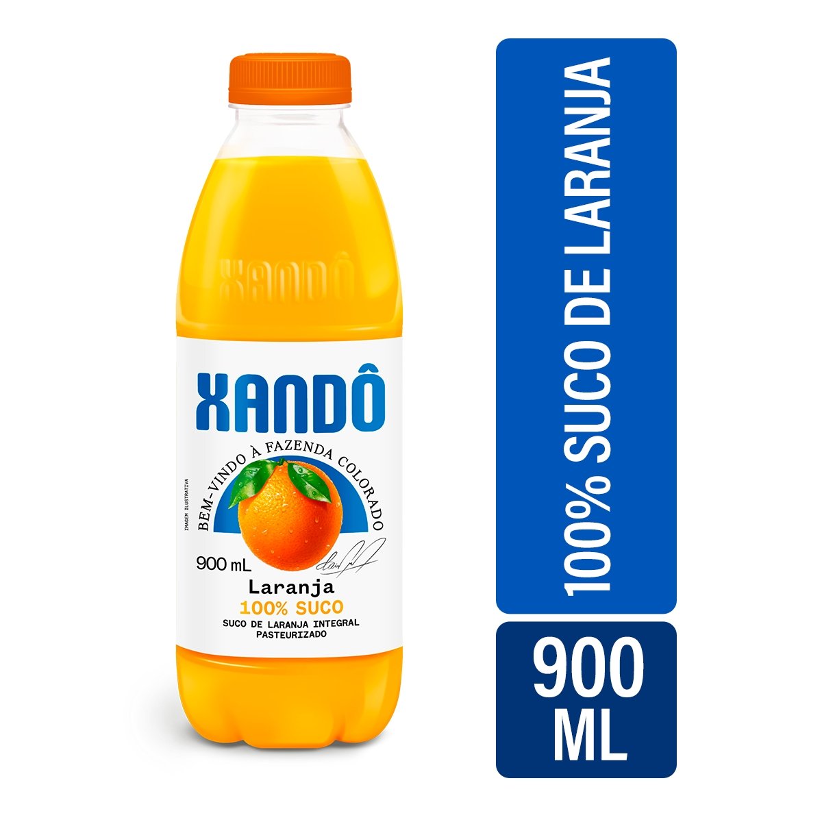 Suco Integral Laranja Xandô Garrafa 900ml