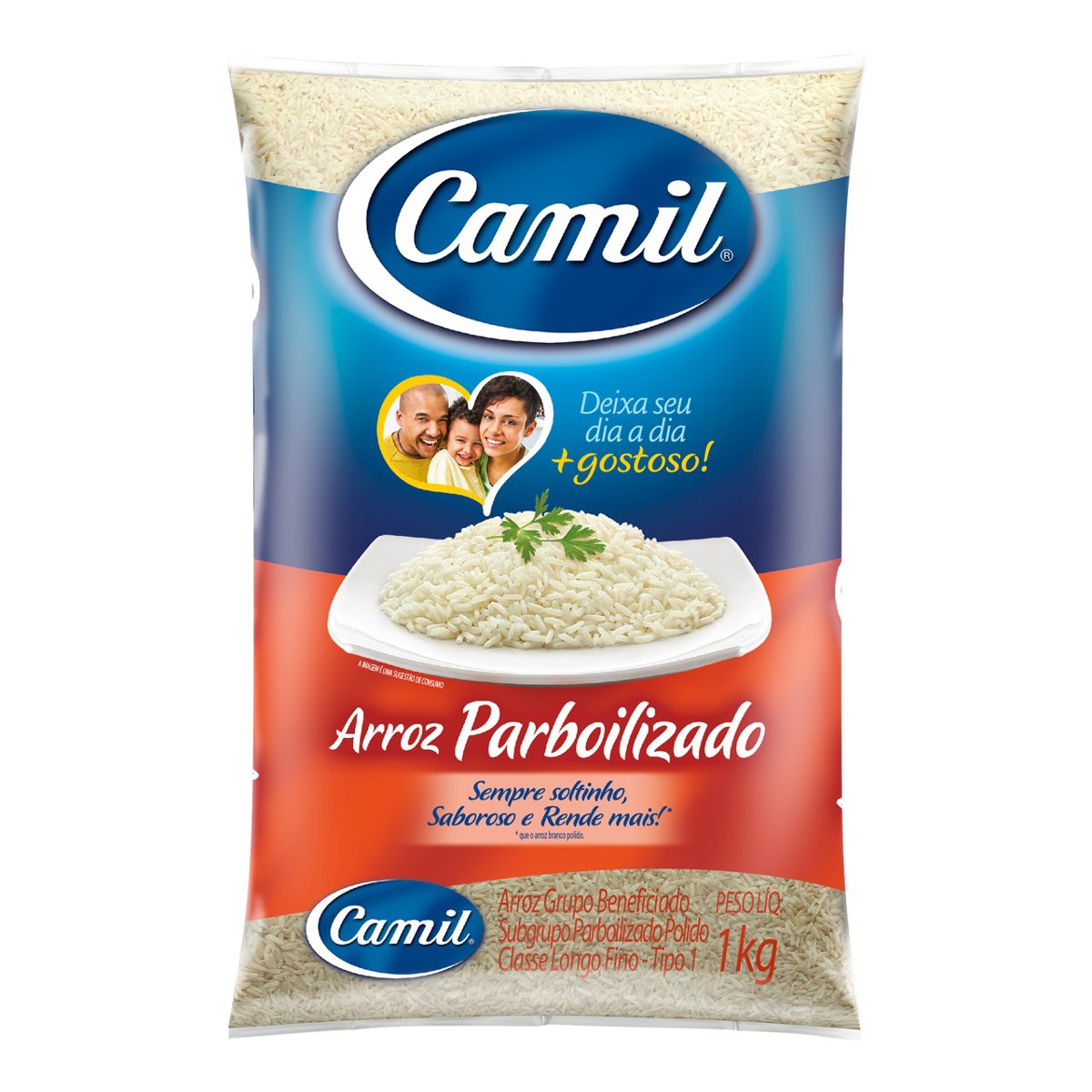Arroz Parboilizado Tipo 1 CAMIL Pacote 5kg