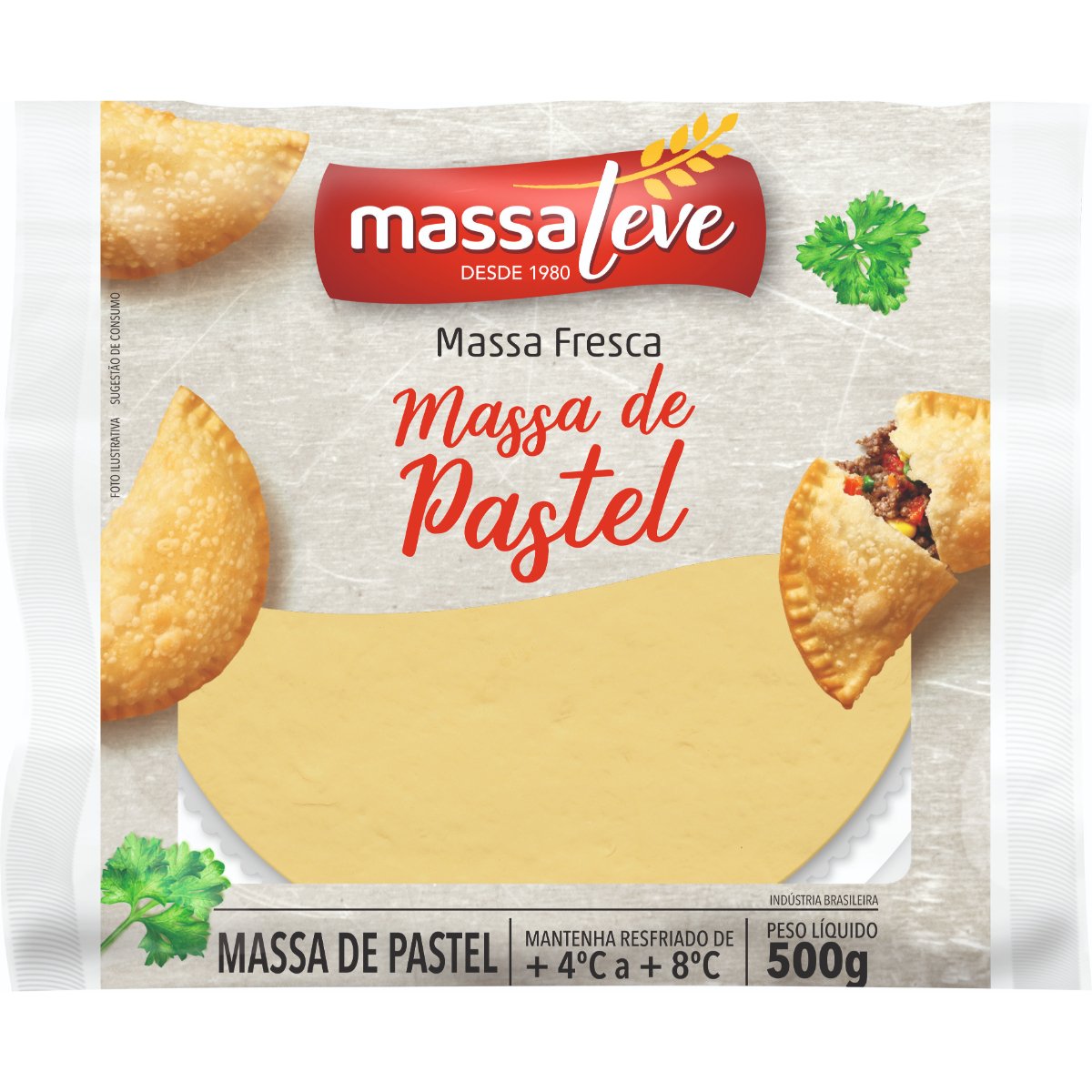 Massa para Pastel Discão MASSA LEVE 500g