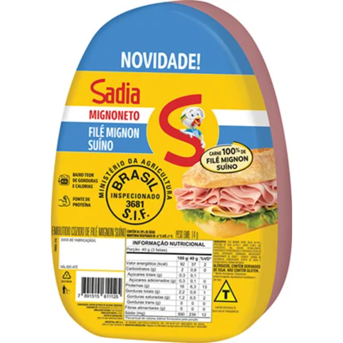 Filé Mignon Suíno Sadia Fatiado 150g