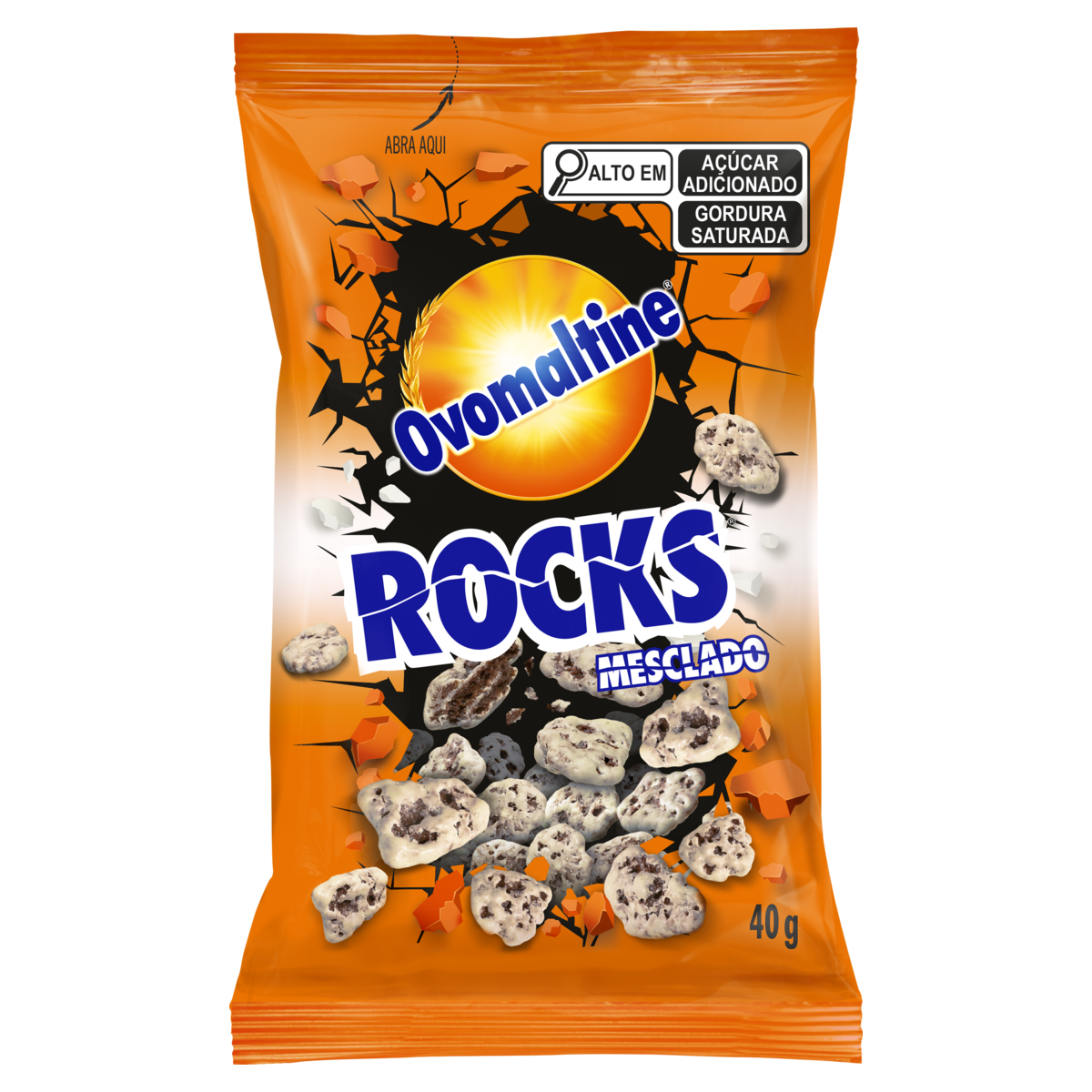 Rocks Ovomaltine Mesclado 40g