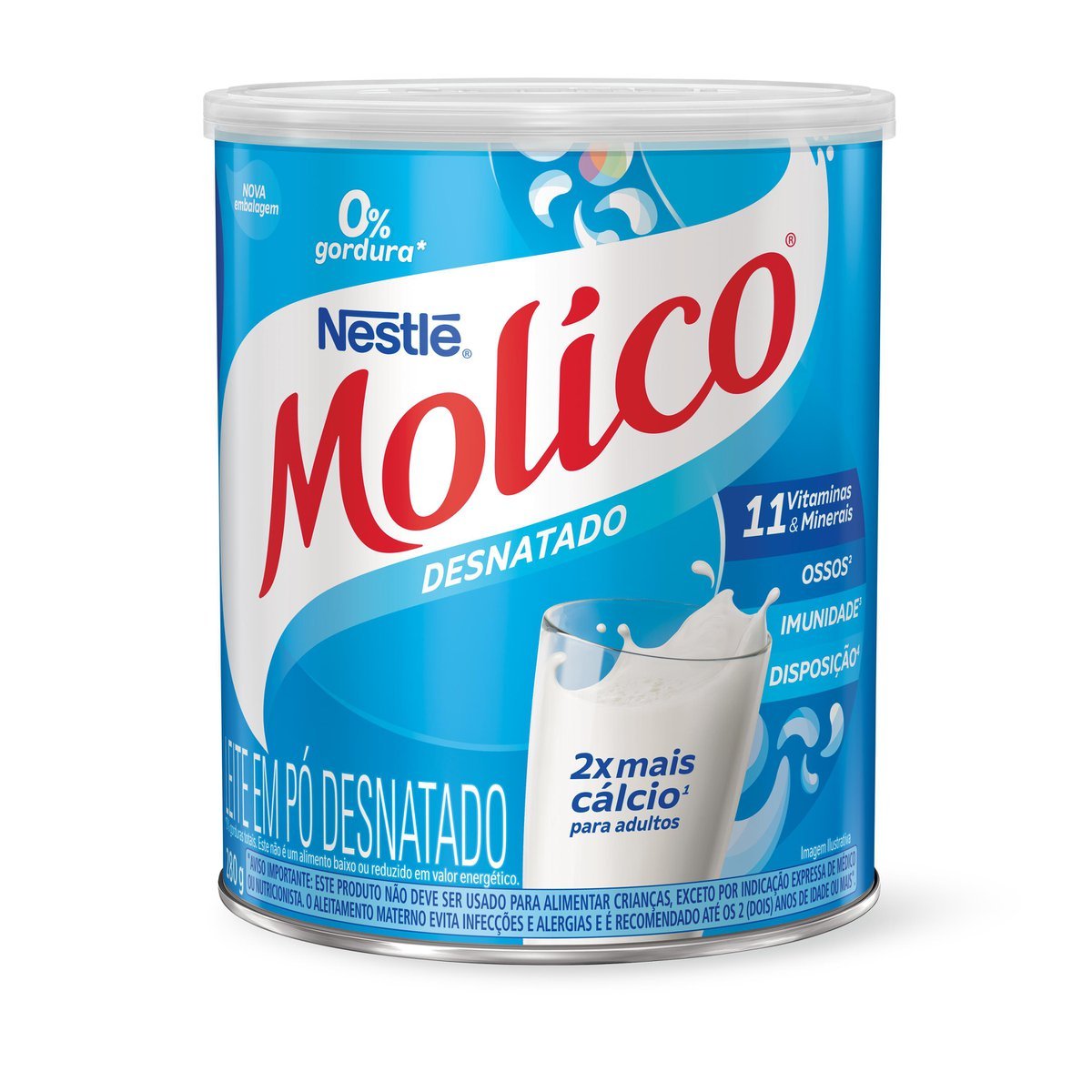 Leite Pó Desnatado Molico Lata 280g