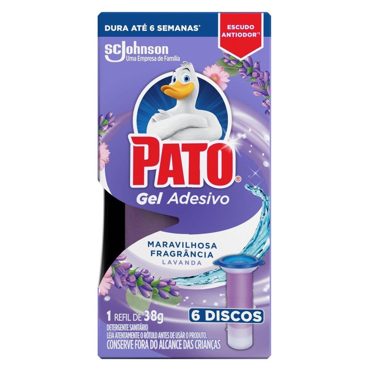 Detergente Sanitário Gel Adesivo Lavanda Pato 38g Refil