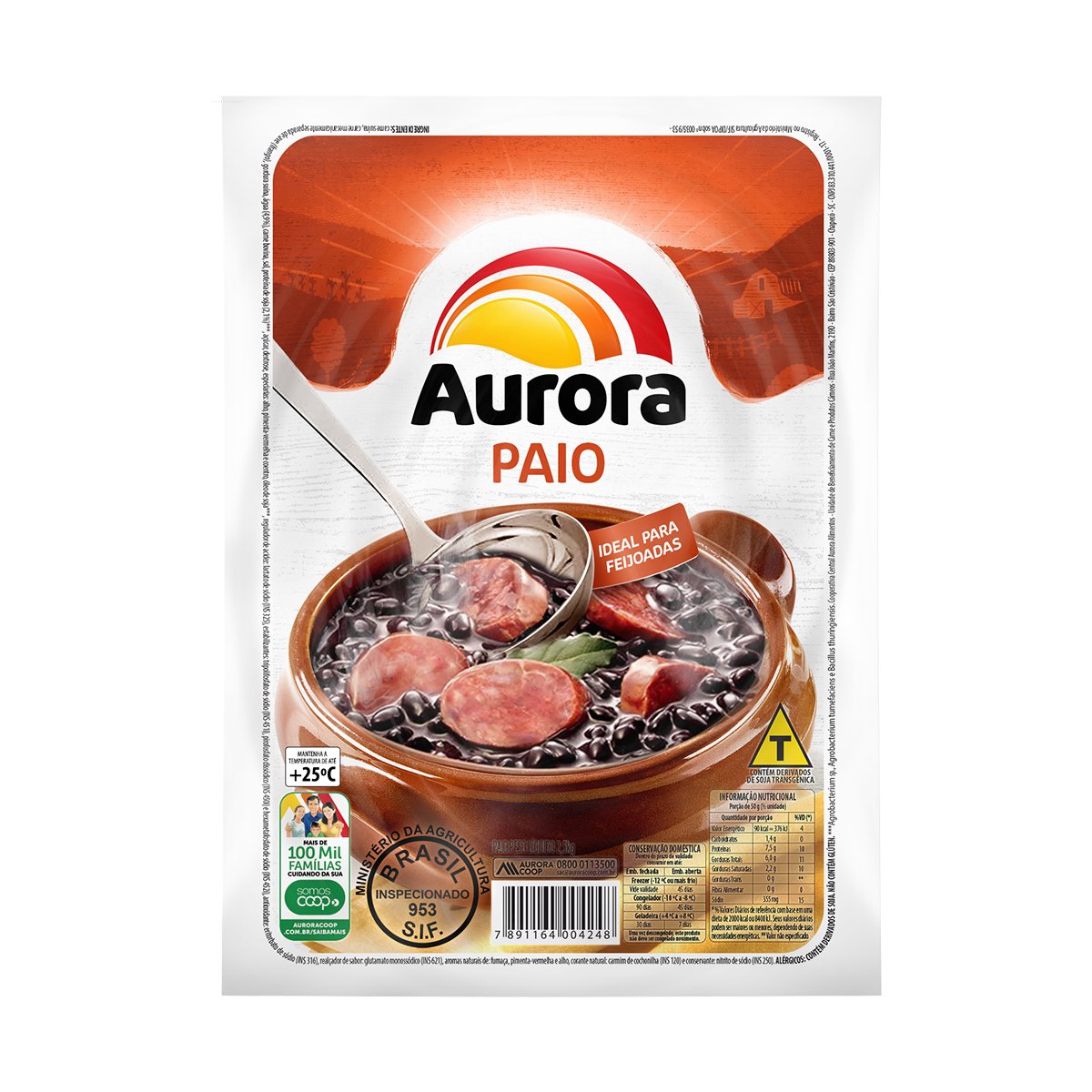 Lingüiça Paio AURORA 400g