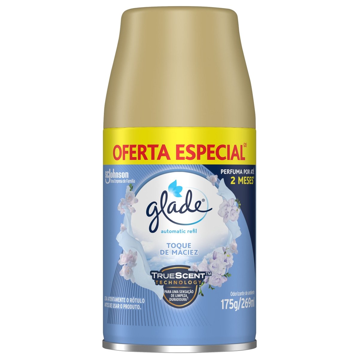Odorizador de Ambiente Toque de Maciez Glade Automatic Frasco 269ml Spray Refil Oferta Especial