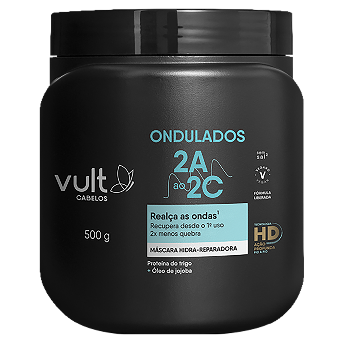 Máscara Vult Cabelos Ondulados Pote 500g