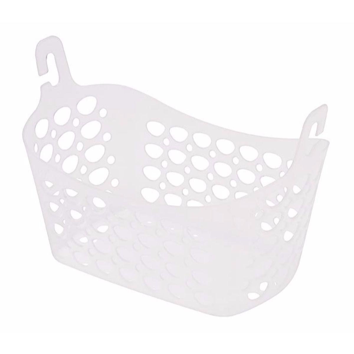 Cesto para Prendedores de Roupa Branco