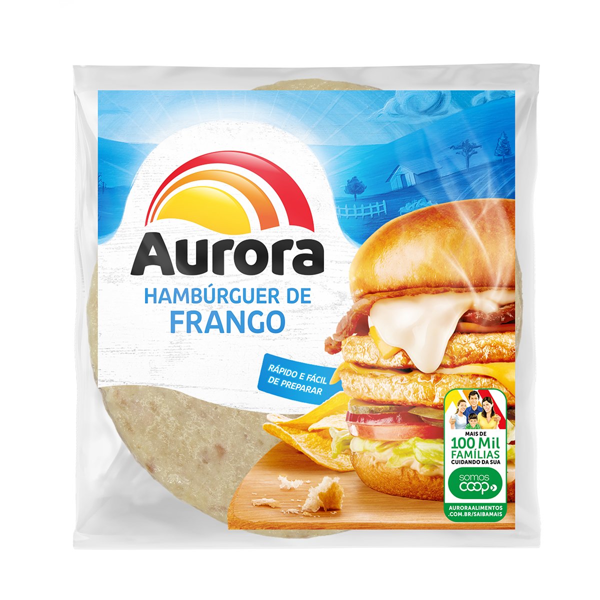 Hambúrguer Frango Aurora 56g