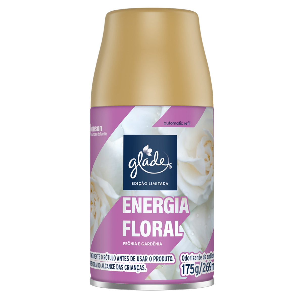 Odorizador de Ambiente Energia Floral Glade Automatic Frasco 269ml Spray Refil