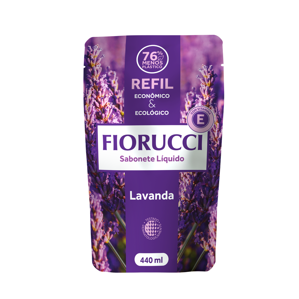 Sabonete Líquido Lavanda Fiorucci Sachê 440ml Refil