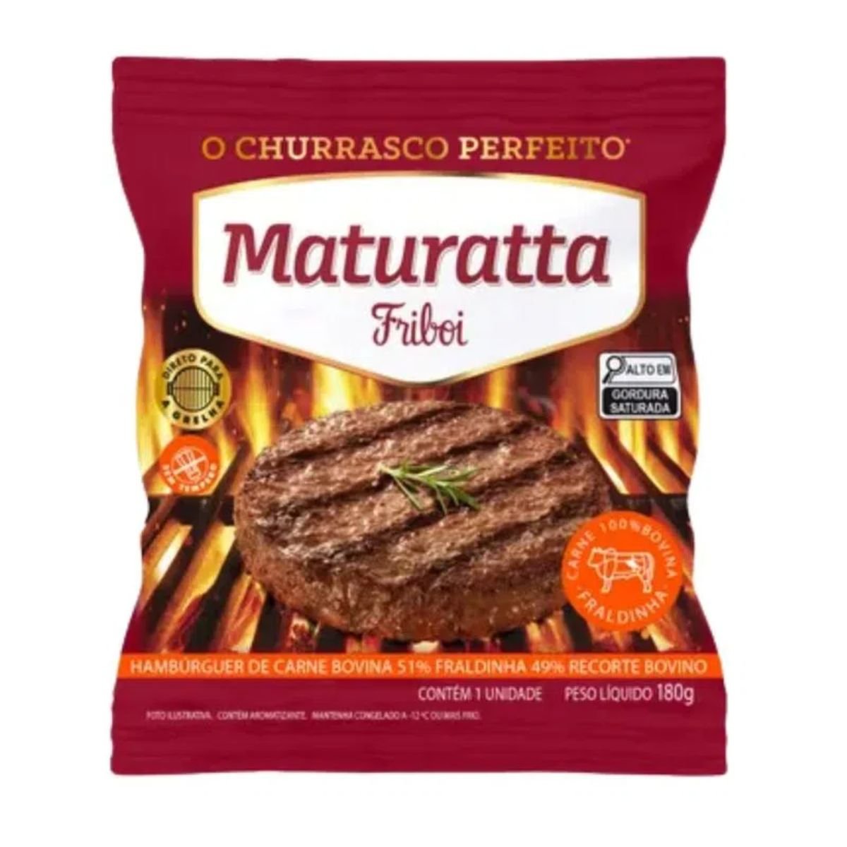 Hambúrguer Maturatta Friboi Fraldinha 180g