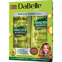 Kit Shampoo 250ml + Condicionador Dabelle Abacate Nutritivo 200ml