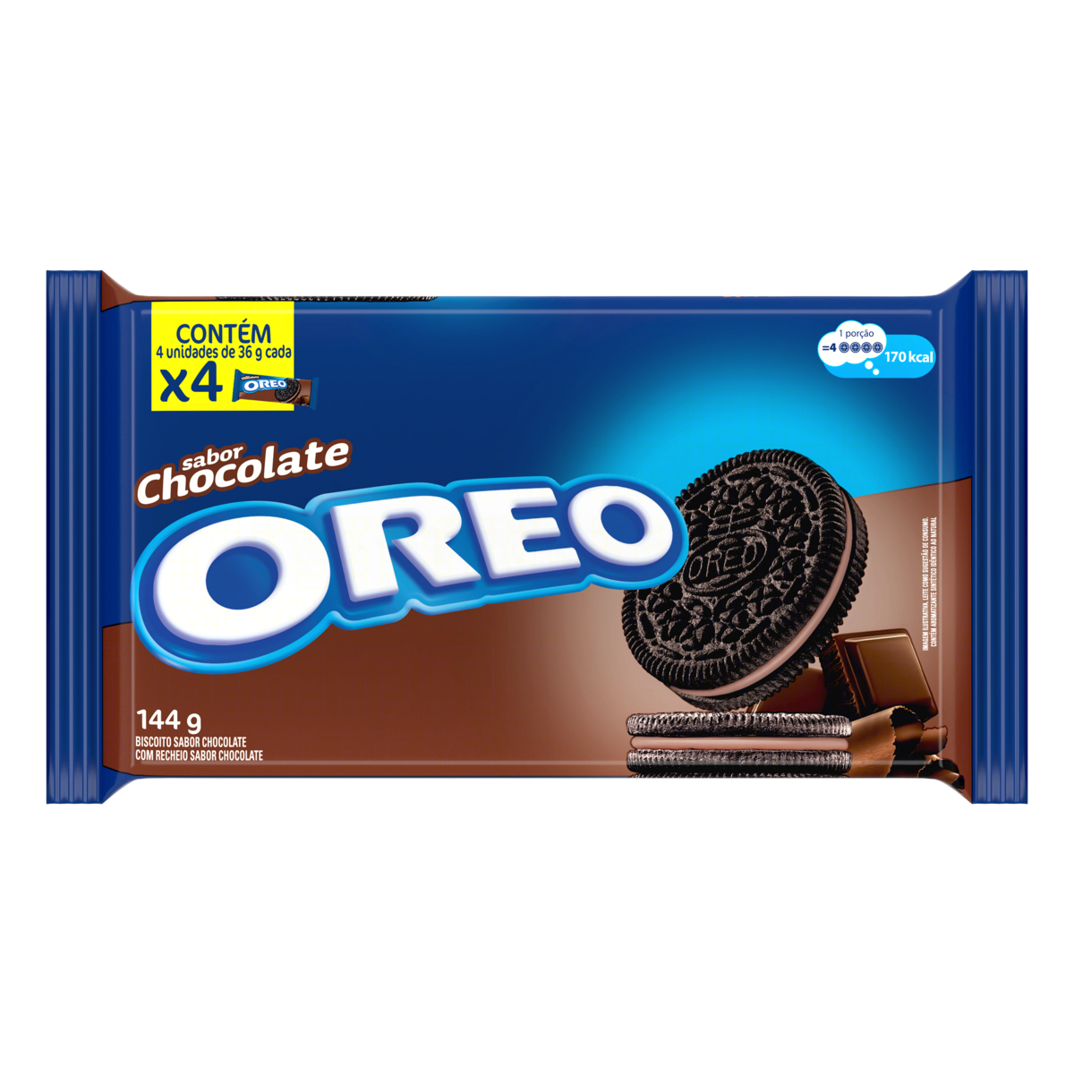 Biscoito Recheado Oreo Chocolate Multipack 144g
