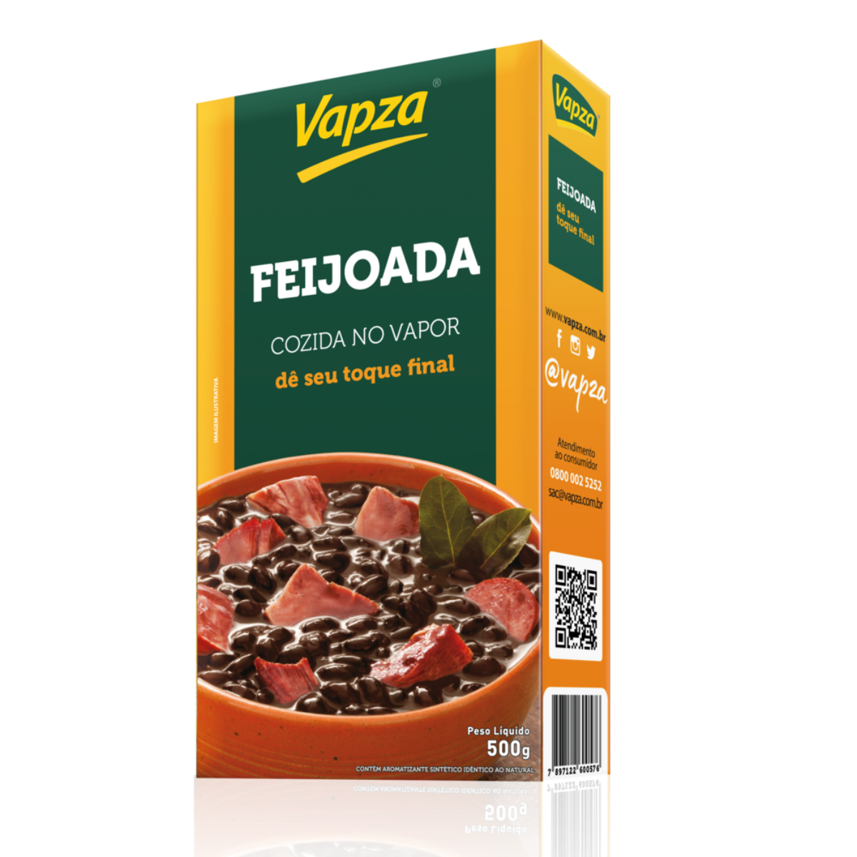 Feijoada Cozida Vapza Caixa 500g