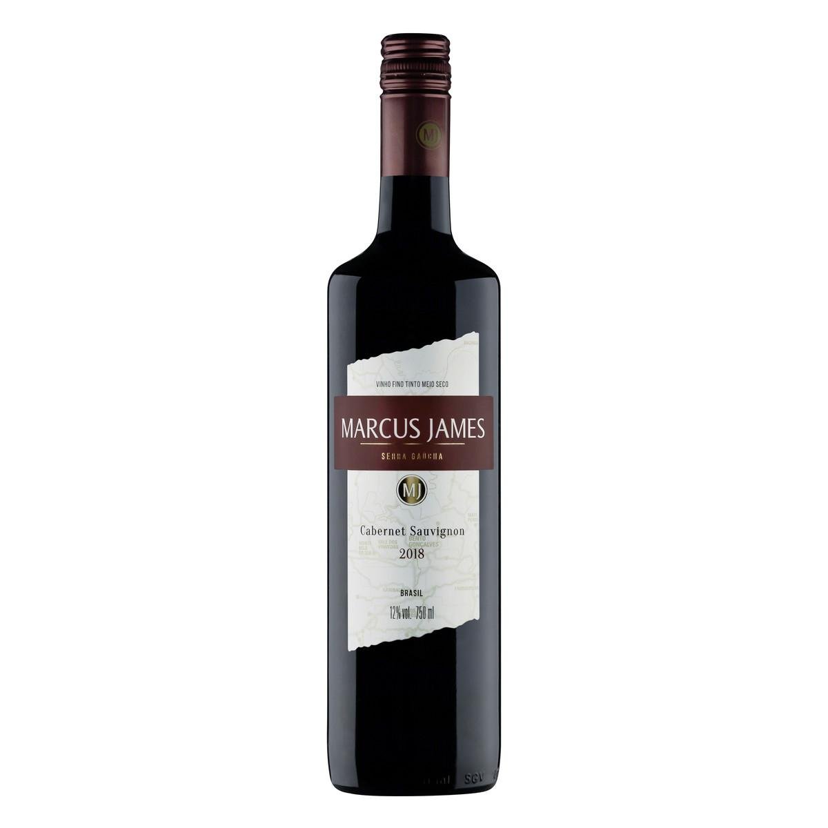 Vinho Tinto Brasileiro  Marcos James Cabernet Sauvignon 750ml
