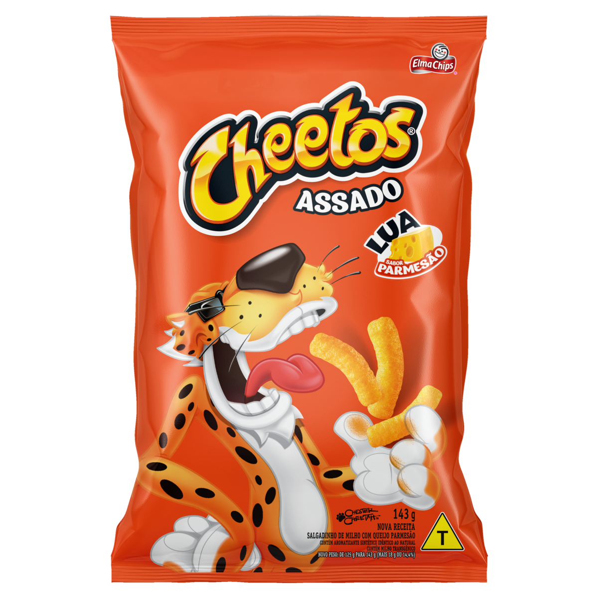 Salgadinho de Milho Lua Parmesão Elma Chips Cheetos Pacote 143g