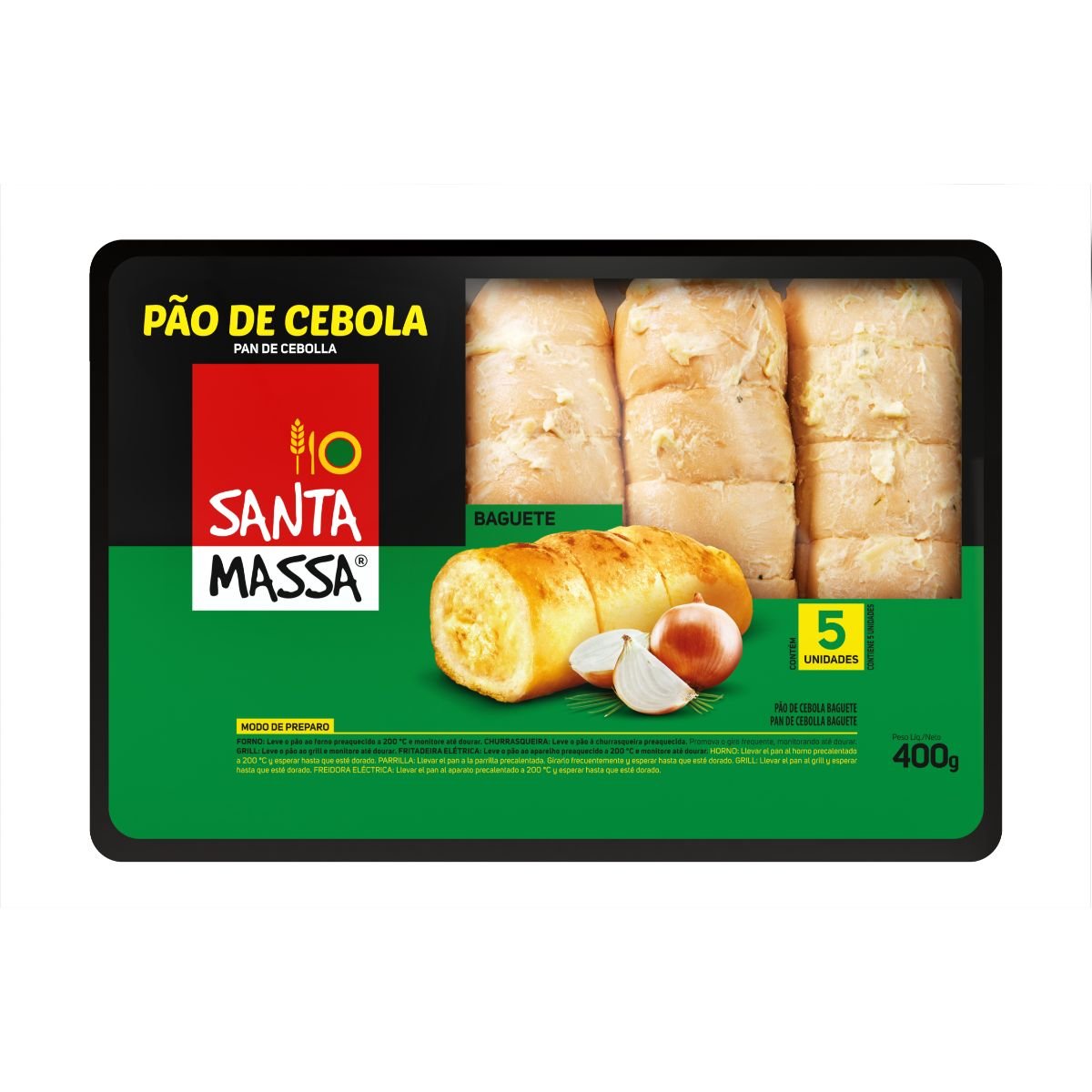 Pão de Cebola Santa Massa 400g