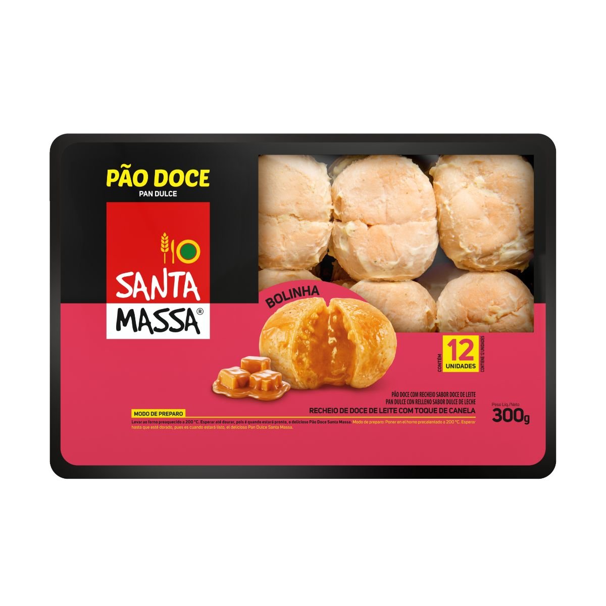 Pão Doce Bolinha Santa Massa 300g