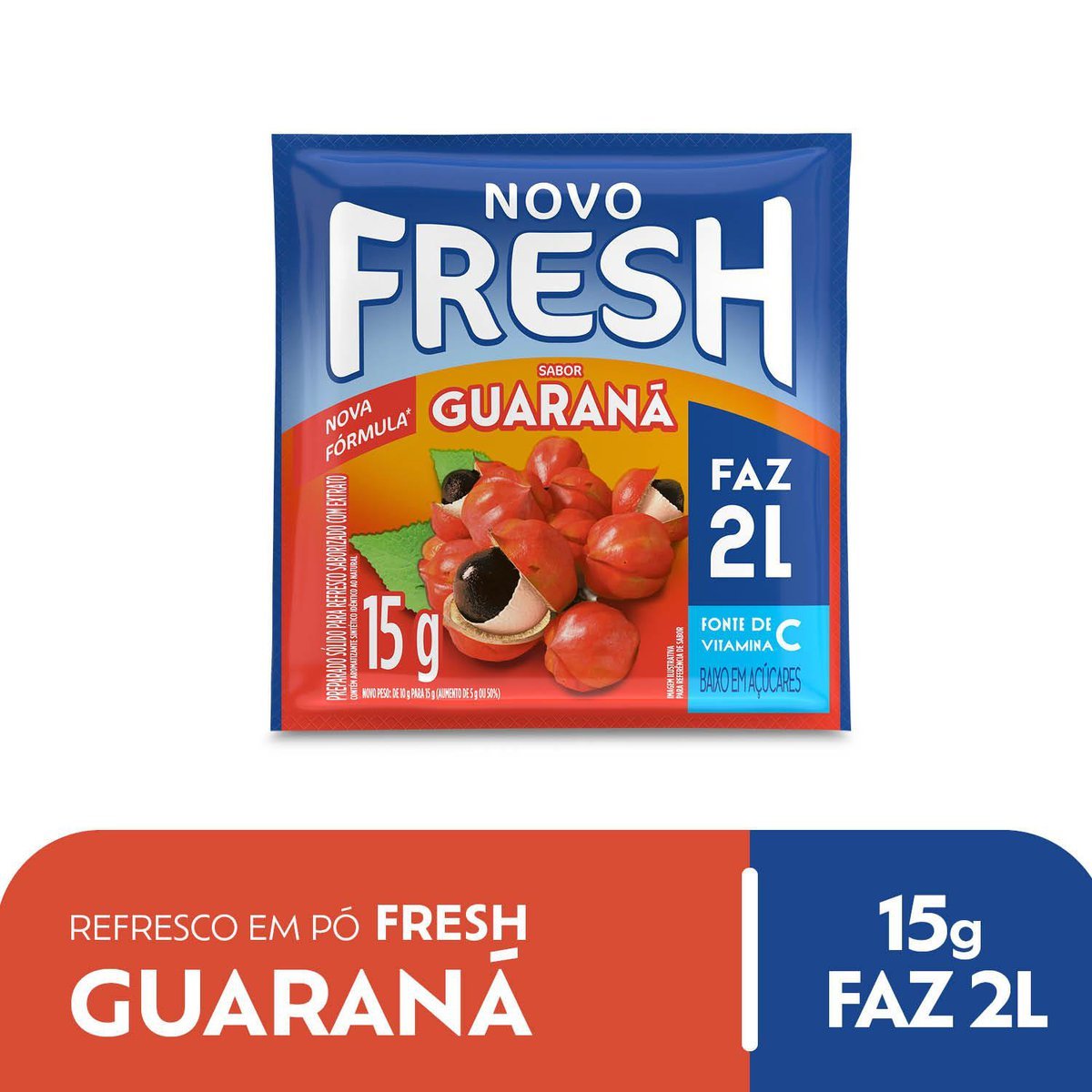 Refresco em Pó Guaraná Fresh Pacote 15g
