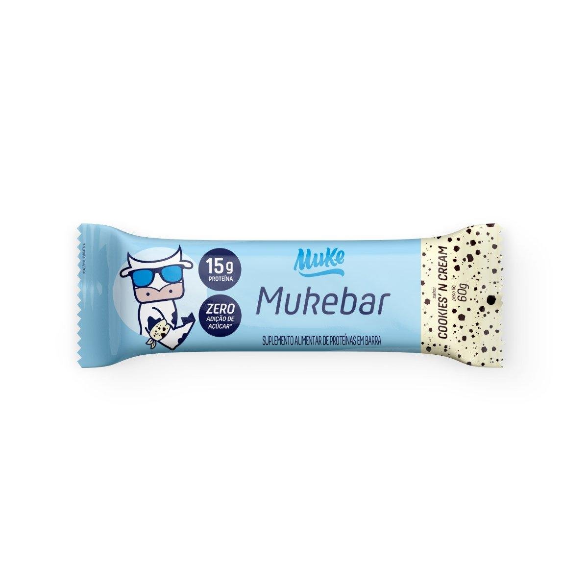 Barrinha Muke Sabor Cookiesn Cream 60g +Mu