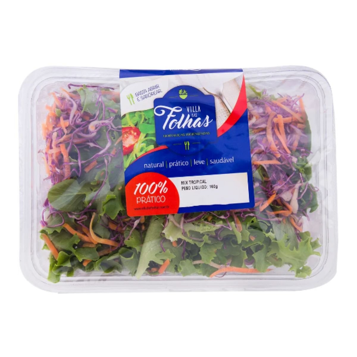 Mix Tropical Hortaliças Higienizadas VILLA DAS FOLHAS 160g