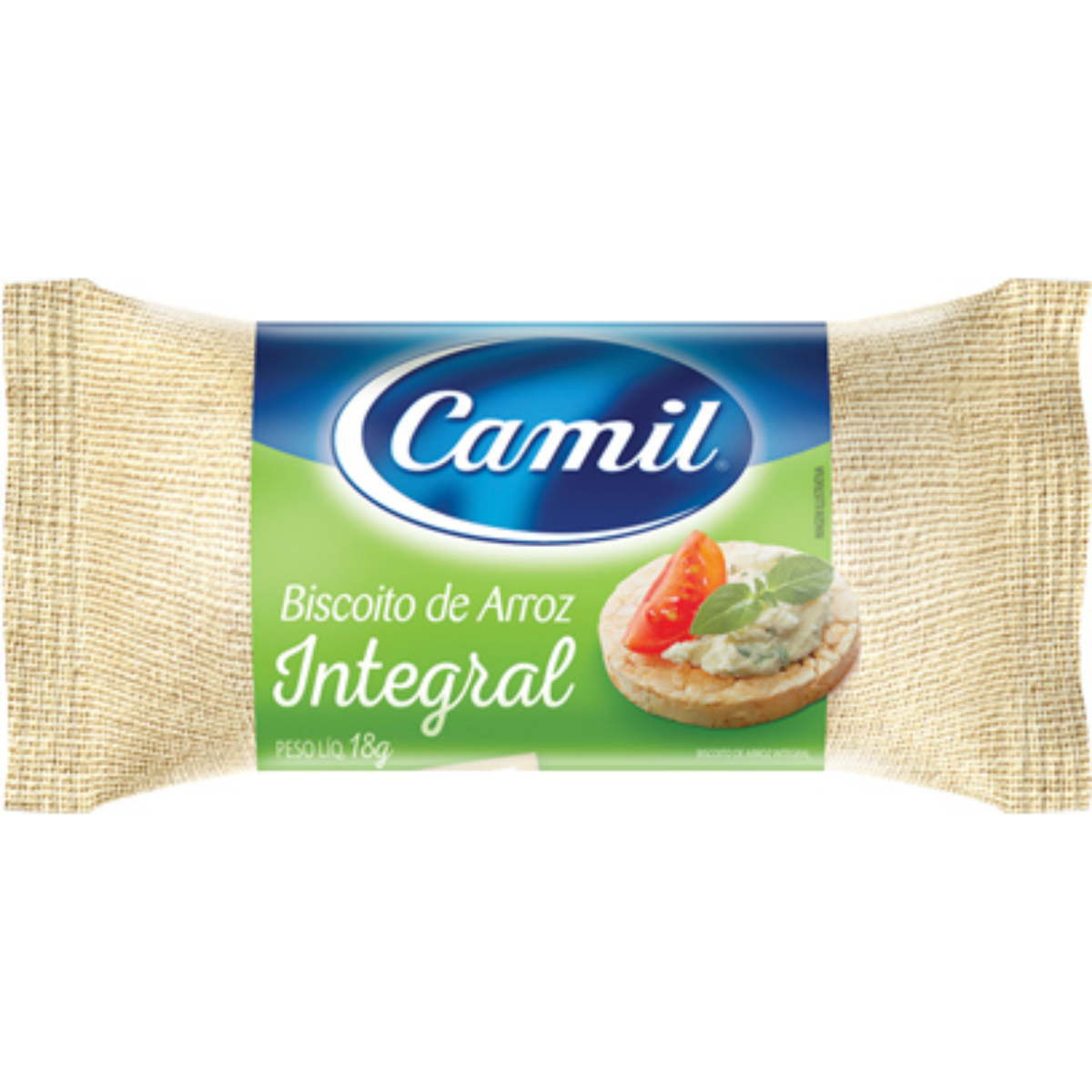 Biscoito Arroz Integral CAMIL 18g