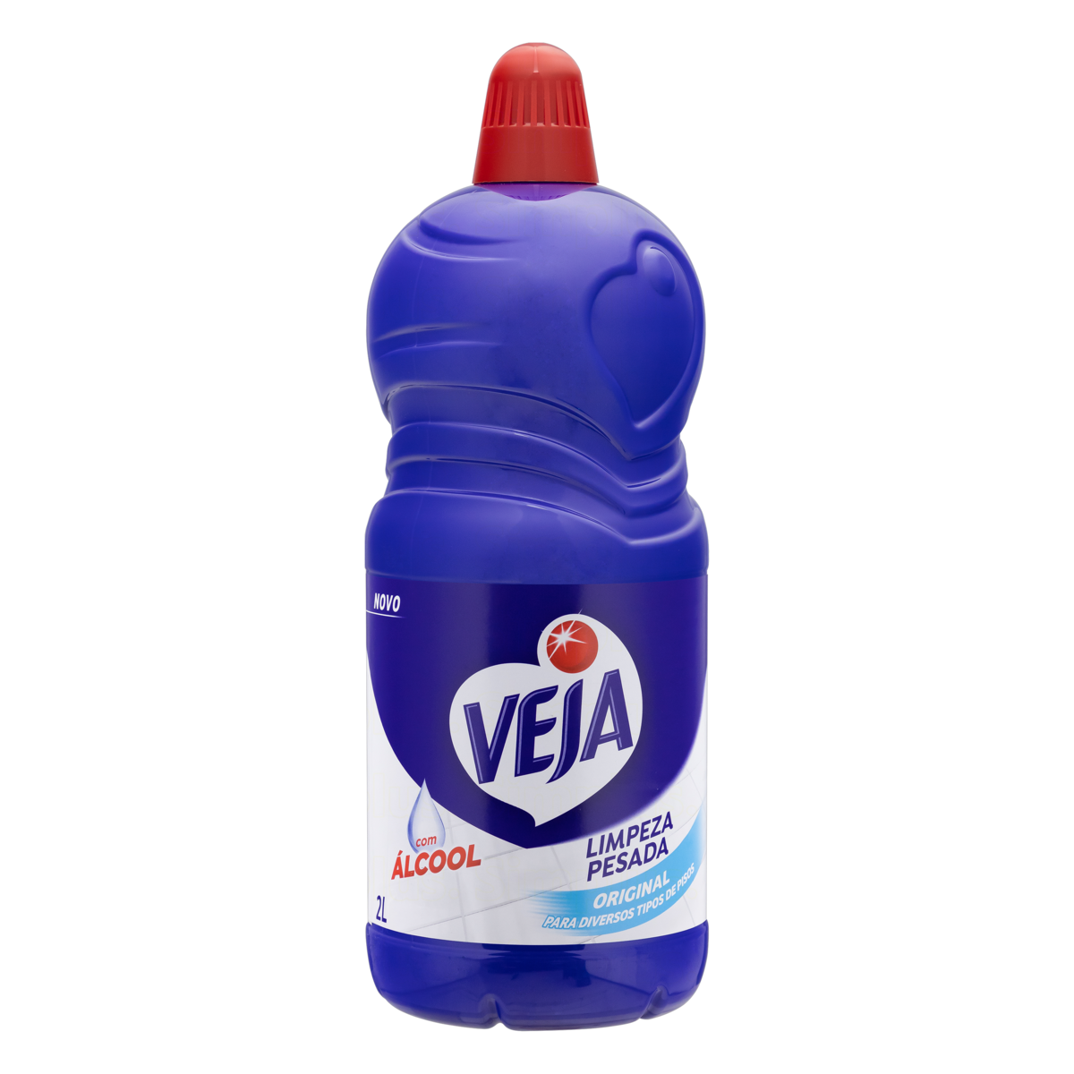 Limpador Limpeza Pesada com Álcool Original Veja Frasco 2l