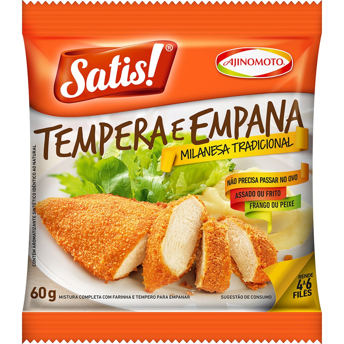 Tempero SATIS ! Tempera e Empana Milanesa Tradicional 60g