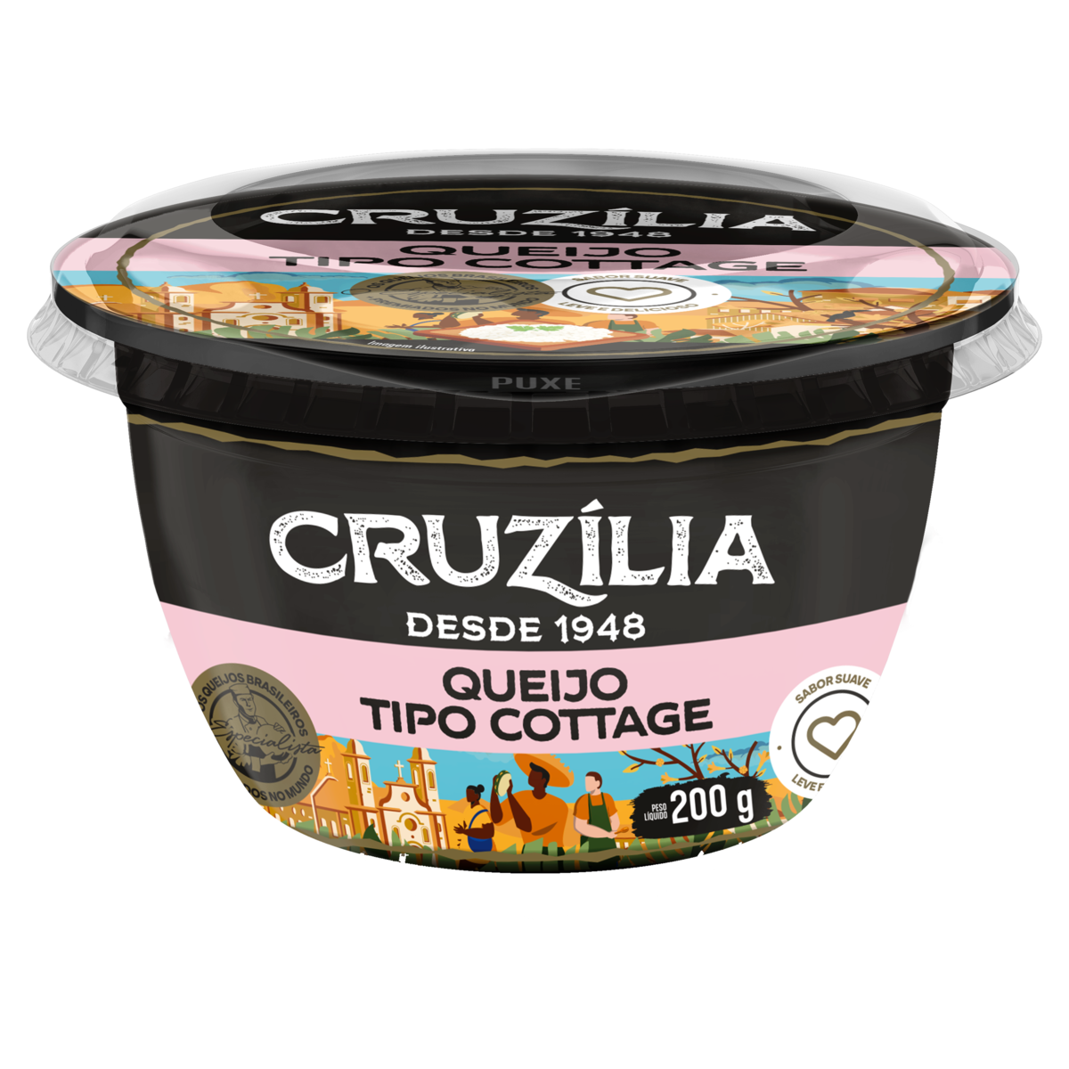 Queijo Cottage Cruzília Pote 200g